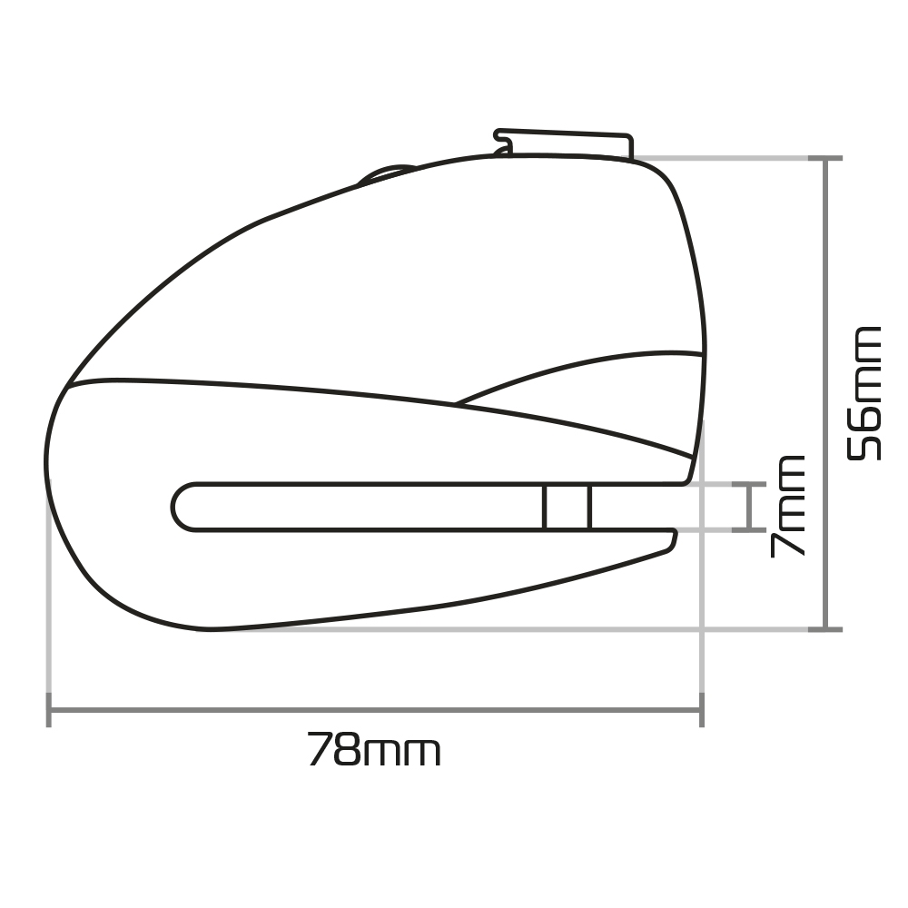 Screamer7 Alarm Disc Lock Yellow/black