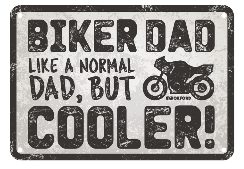 Garage Metal Sign: Biker Dad Cooler