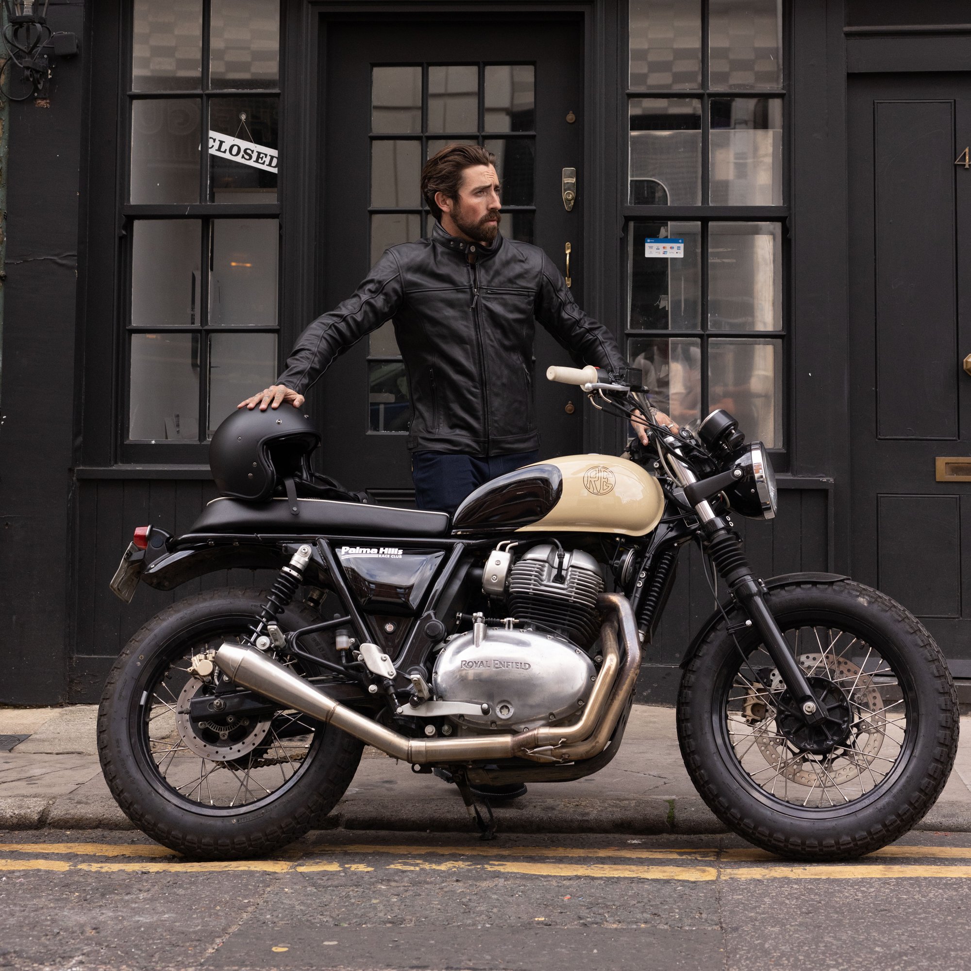 Walton MS Leather Jacket Black