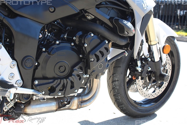 2015 - 2023 Suzuki GSX-S750 No Cut Frame Sliders - Black