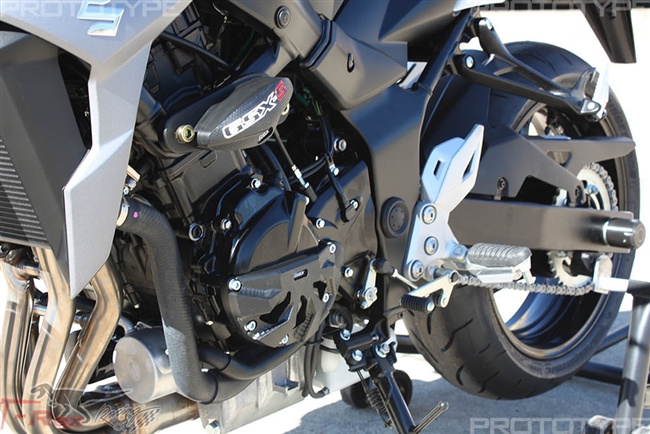 2015 - 2023 Suzuki GSX-S750 No Cut Frame Sliders - Black