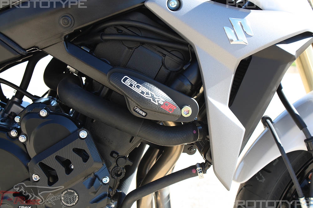 2015 - 2023 Suzuki GSX-S750 No Cut Frame Sliders - Black